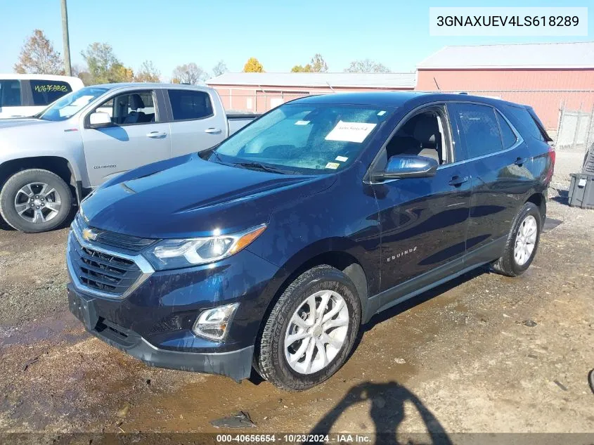 2020 Chevrolet Equinox Awd Lt 1.5L Turbo VIN: 3GNAXUEV4LS618289 Lot: 40656654