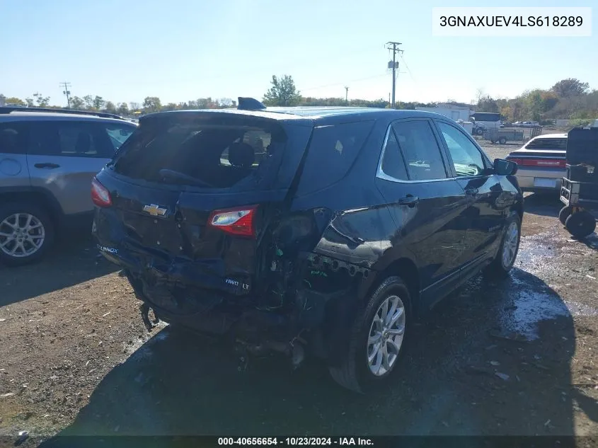 2020 Chevrolet Equinox Awd Lt 1.5L Turbo VIN: 3GNAXUEV4LS618289 Lot: 40656654