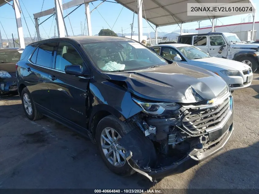 2020 Chevrolet Equinox Fwd 2Fl VIN: 2GNAXJEV2L6106074 Lot: 40664840