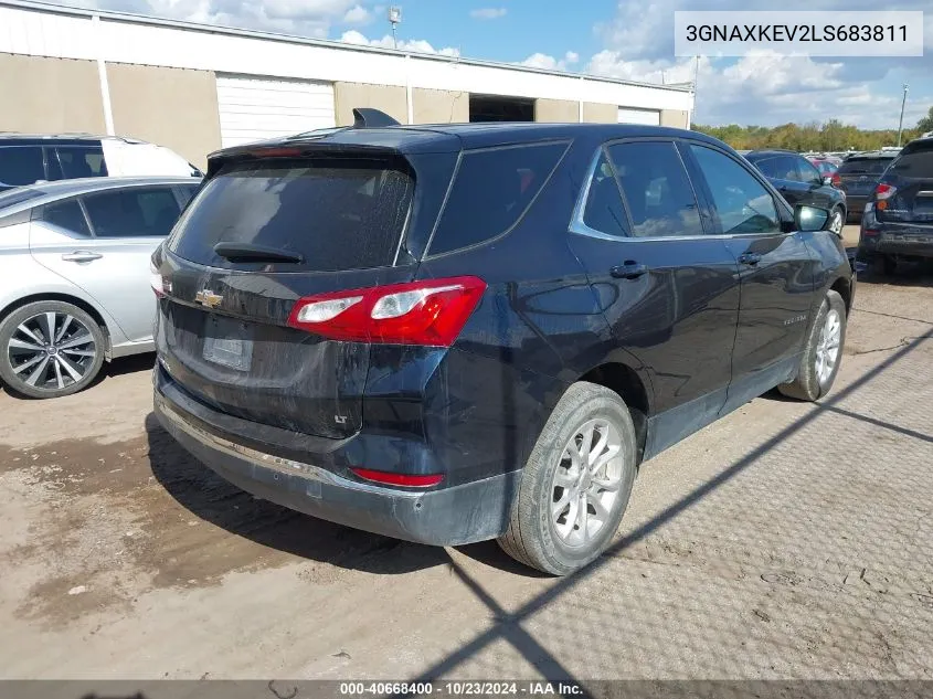 2020 Chevrolet Equinox Fwd Lt 1.5L Turbo VIN: 3GNAXKEV2LS683811 Lot: 40668400