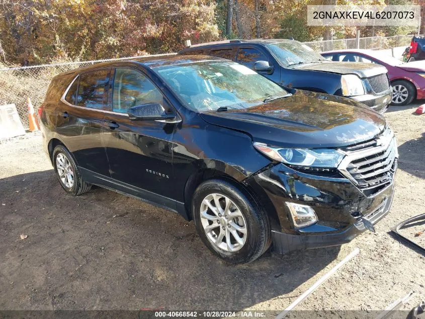 2020 Chevrolet Equinox Fwd Lt 1.5L Turbo VIN: 2GNAXKEV4L6207073 Lot: 40668542