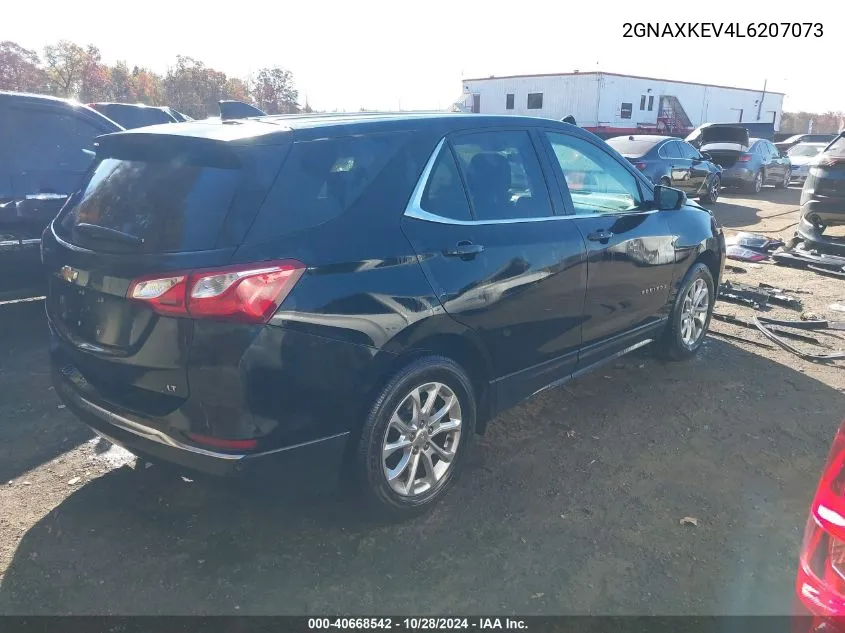 2020 Chevrolet Equinox Fwd Lt 1.5L Turbo VIN: 2GNAXKEV4L6207073 Lot: 40668542