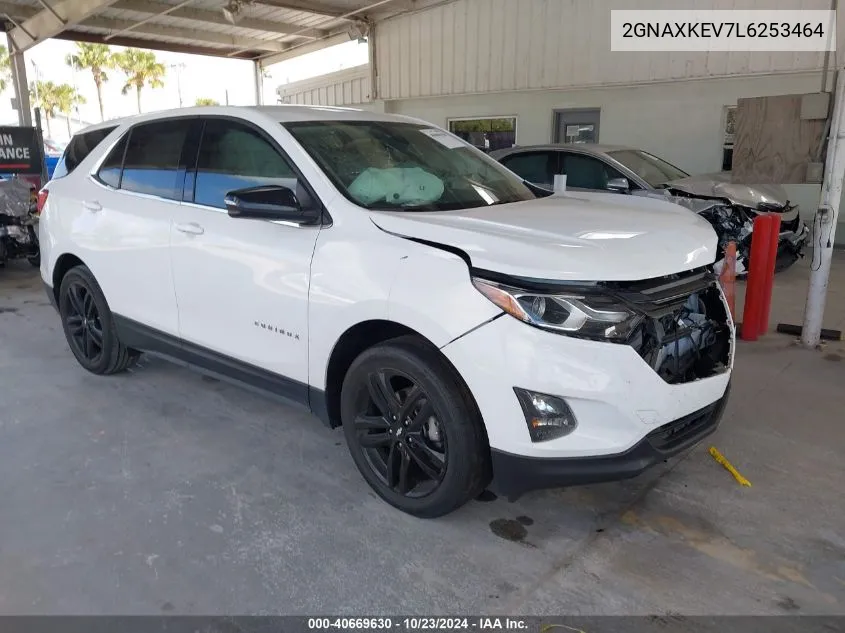 2020 Chevrolet Equinox Fwd Lt 1.5L Turbo VIN: 2GNAXKEV7L6253464 Lot: 40669630