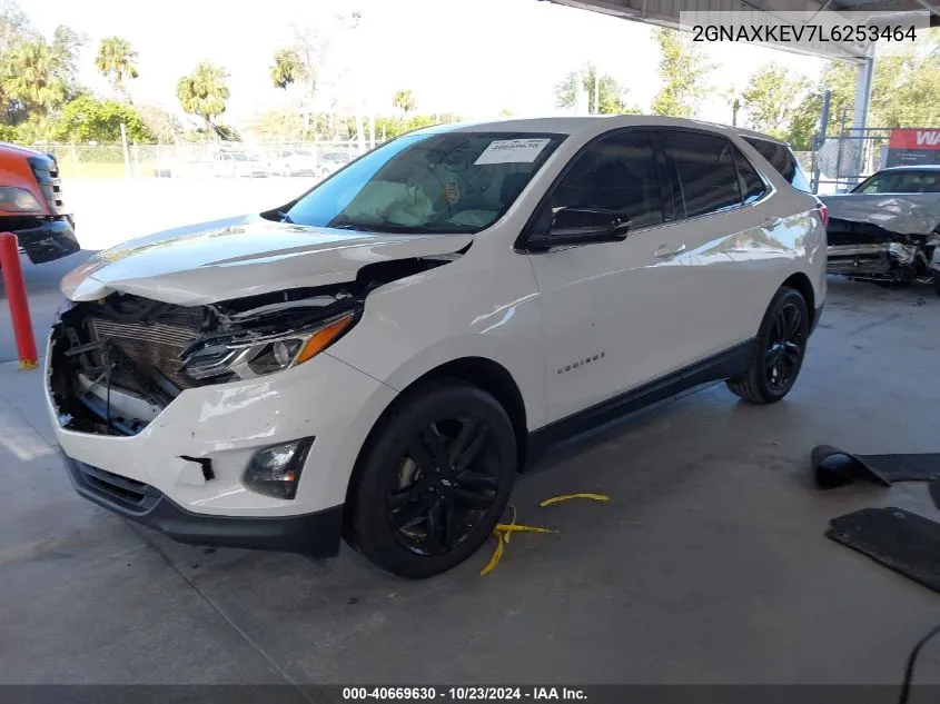 2020 Chevrolet Equinox Fwd Lt 1.5L Turbo VIN: 2GNAXKEV7L6253464 Lot: 40669630