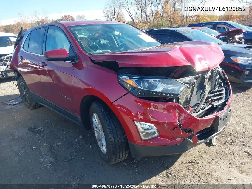 2020 Chevrolet Equinox Awd Lt 1.5L Turbo VIN: 2GNAXUEV4L6120852 Lot: 40670773