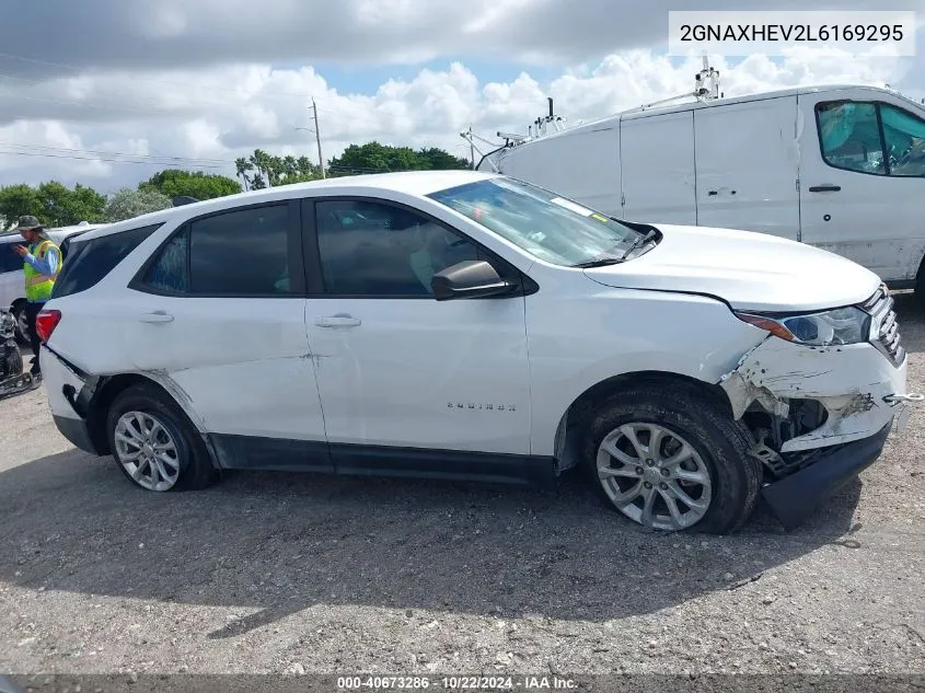 2020 Chevrolet Equinox Fwd Ls VIN: 2GNAXHEV2L6169295 Lot: 40673286