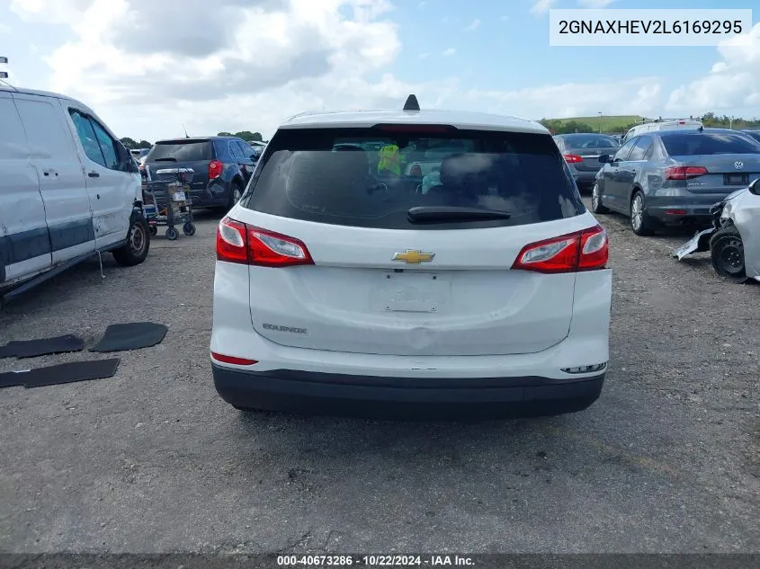 2020 Chevrolet Equinox Fwd Ls VIN: 2GNAXHEV2L6169295 Lot: 40673286