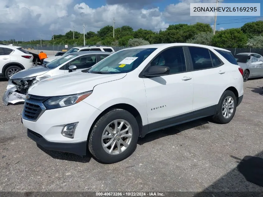 2020 Chevrolet Equinox Fwd Ls VIN: 2GNAXHEV2L6169295 Lot: 40673286