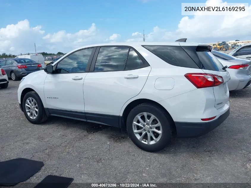 2020 Chevrolet Equinox Fwd Ls VIN: 2GNAXHEV2L6169295 Lot: 40673286