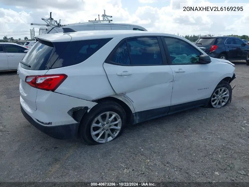 2020 Chevrolet Equinox Fwd Ls VIN: 2GNAXHEV2L6169295 Lot: 40673286