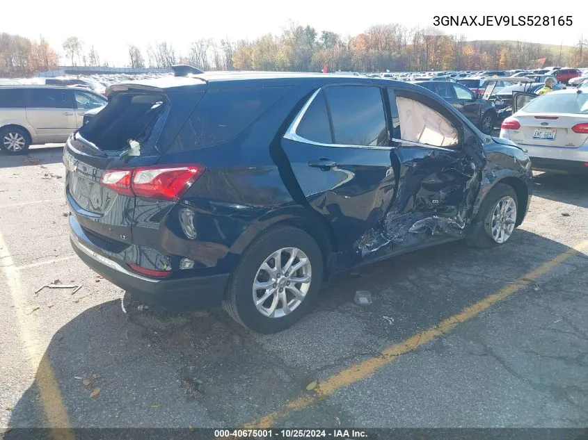 2020 Chevrolet Equinox Fwd 2Fl VIN: 3GNAXJEV9LS528165 Lot: 40675001