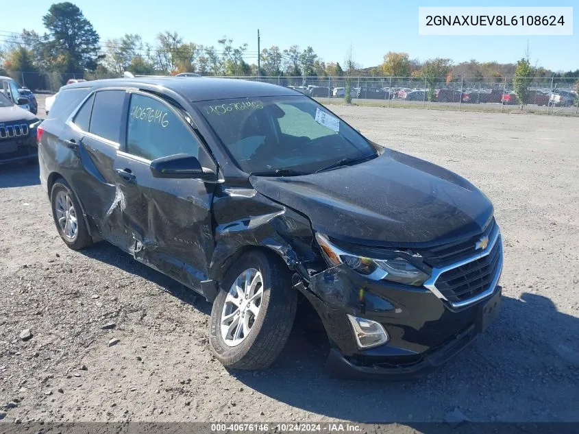 2020 Chevrolet Equinox Awd Lt 1.5L Turbo VIN: 2GNAXUEV8L6108624 Lot: 40676146