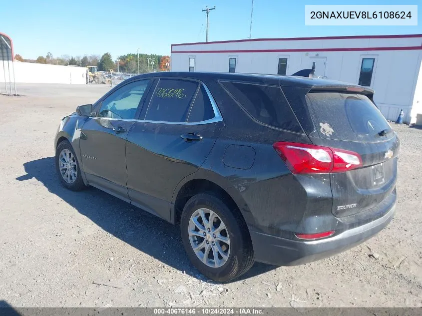 2020 Chevrolet Equinox Awd Lt 1.5L Turbo VIN: 2GNAXUEV8L6108624 Lot: 40676146