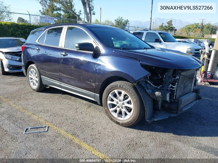 2020 Chevrolet Equinox Fwd Ls VIN: 3GNAXHEV9LS527266 Lot: 40684787