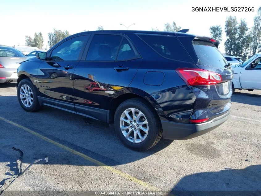 2020 Chevrolet Equinox Fwd Ls VIN: 3GNAXHEV9LS527266 Lot: 40684787