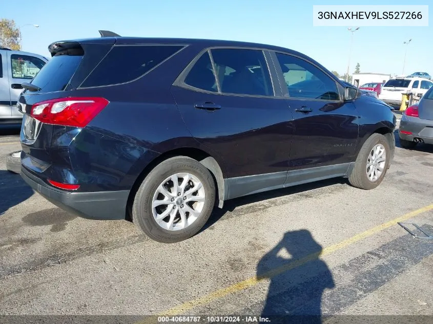 2020 Chevrolet Equinox Fwd Ls VIN: 3GNAXHEV9LS527266 Lot: 40684787