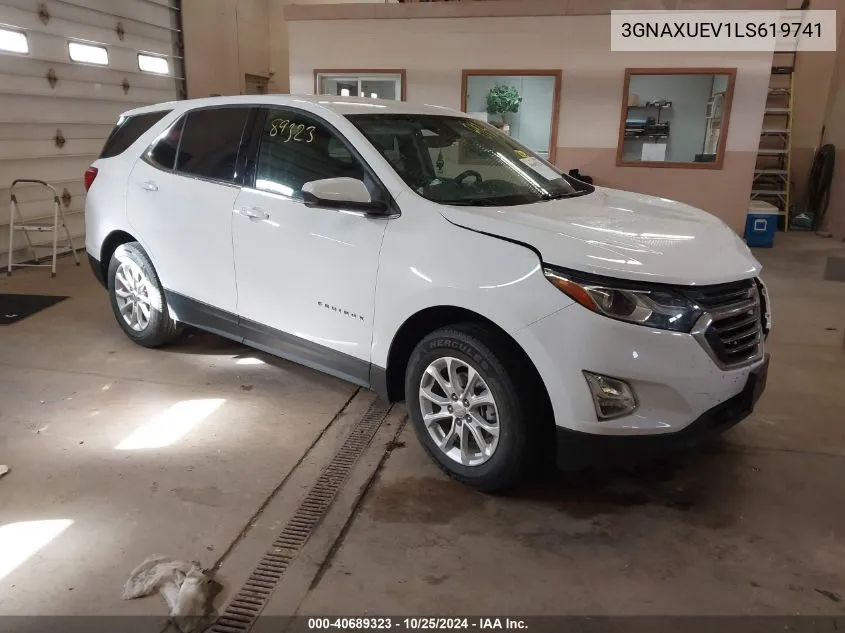 2020 Chevrolet Equinox Awd Lt 1.5L Turbo VIN: 3GNAXUEV1LS619741 Lot: 40689323