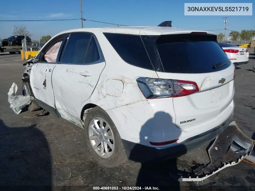 2020 Chevrolet Equinox Fwd Lt 1.5L Turbo VIN: 3GNAXKEV5LS521719 Lot: 40691053