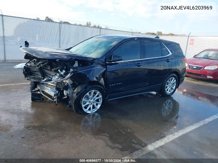 2020 Chevrolet Equinox Fwd 2Fl VIN: 2GNAXJEV4L6203969 Lot: 40696077