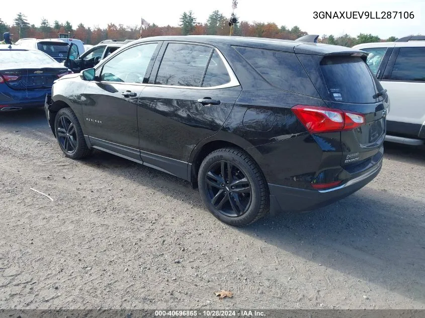 2020 Chevrolet Equinox Awd Lt 1.5L Turbo VIN: 3GNAXUEV9LL287106 Lot: 40696865