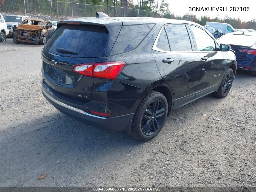 2020 Chevrolet Equinox Awd Lt 1.5L Turbo VIN: 3GNAXUEV9LL287106 Lot: 40696865