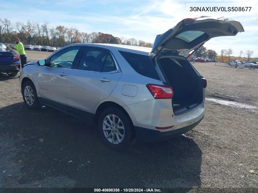 2020 Chevrolet Equinox Awd Lt 1.5L Turbo VIN: 3GNAXUEV0LS508677 Lot: 40698358