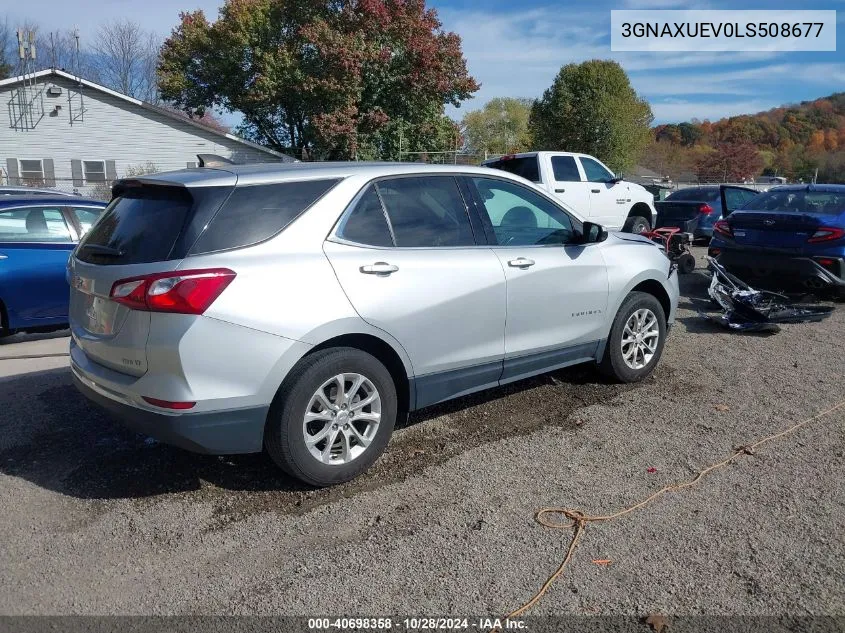 2020 Chevrolet Equinox Awd Lt 1.5L Turbo VIN: 3GNAXUEV0LS508677 Lot: 40698358