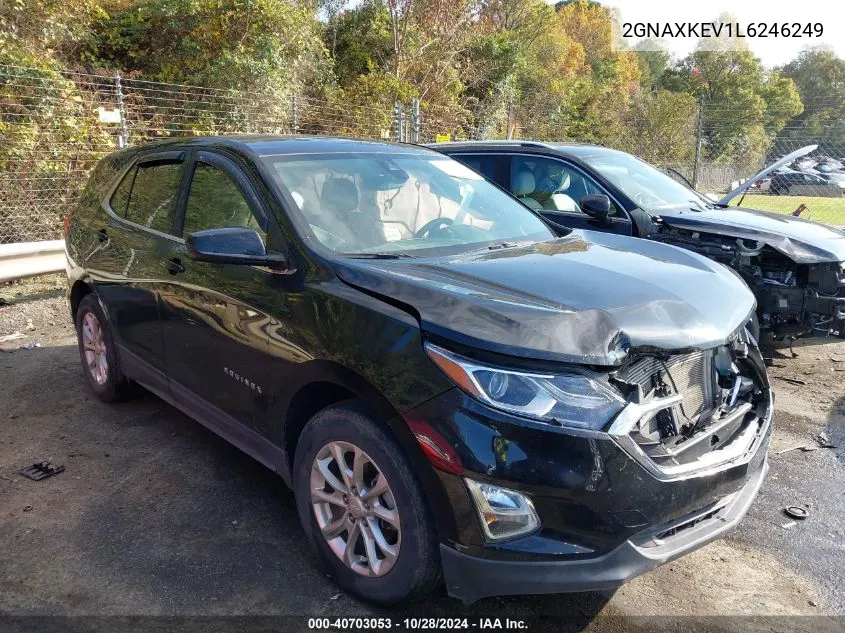 2020 Chevrolet Equinox Fwd Lt 1.5L Turbo VIN: 2GNAXKEV1L6246249 Lot: 40703053