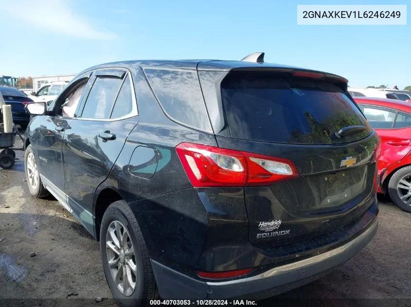 2020 Chevrolet Equinox Fwd Lt 1.5L Turbo VIN: 2GNAXKEV1L6246249 Lot: 40703053