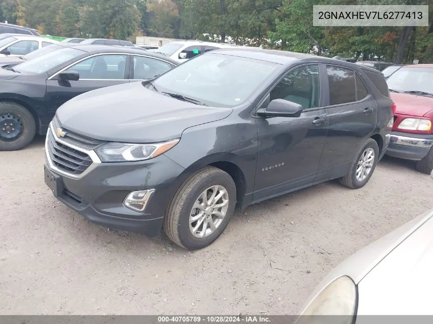 2020 Chevrolet Equinox Fwd Ls VIN: 2GNAXHEV7L6277413 Lot: 40705789