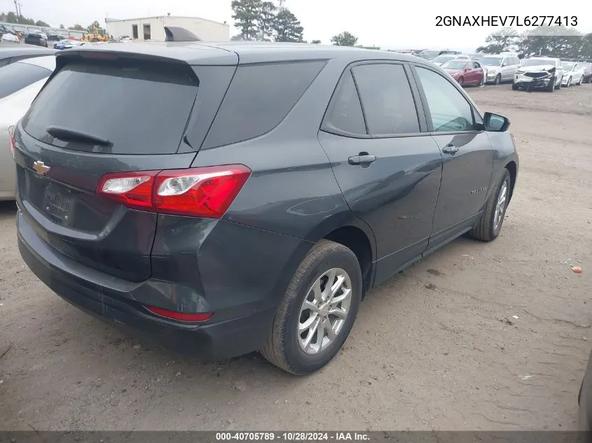 2020 Chevrolet Equinox Fwd Ls VIN: 2GNAXHEV7L6277413 Lot: 40705789