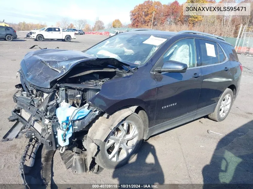 2020 Chevrolet Equinox Awd Lt 2.0L Turbo VIN: 3GNAXVEX9LS595471 Lot: 40709115