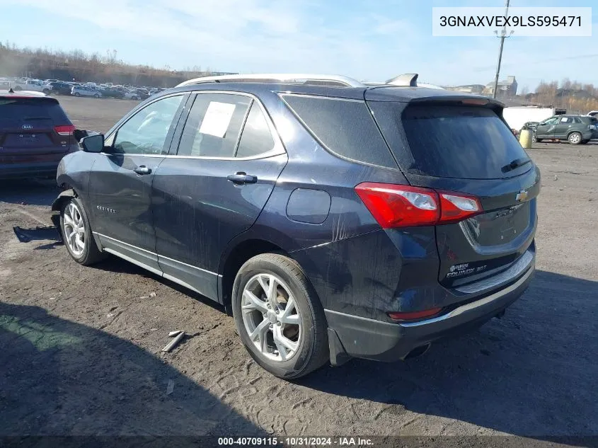 2020 Chevrolet Equinox Awd Lt 2.0L Turbo VIN: 3GNAXVEX9LS595471 Lot: 40709115