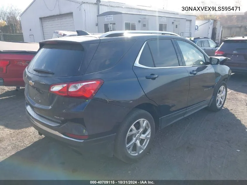 2020 Chevrolet Equinox Awd Lt 2.0L Turbo VIN: 3GNAXVEX9LS595471 Lot: 40709115