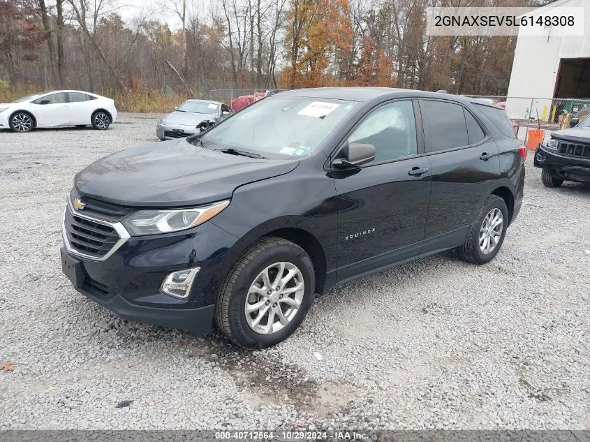 2020 Chevrolet Equinox Awd Ls VIN: 2GNAXSEV5L6148308 Lot: 40712564