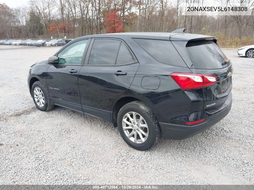 2020 Chevrolet Equinox Awd Ls VIN: 2GNAXSEV5L6148308 Lot: 40712564