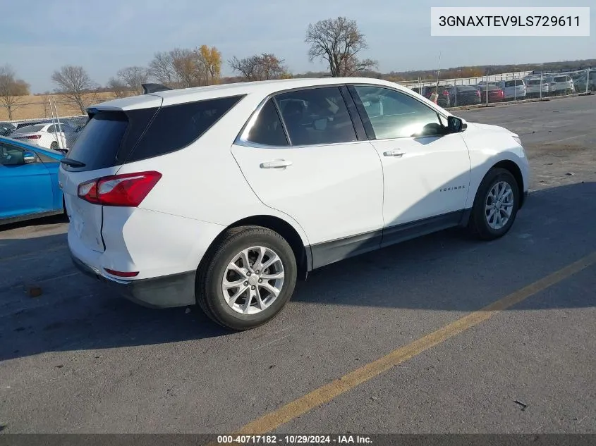 2020 Chevrolet Equinox Awd 2Fl VIN: 3GNAXTEV9LS729611 Lot: 40717182