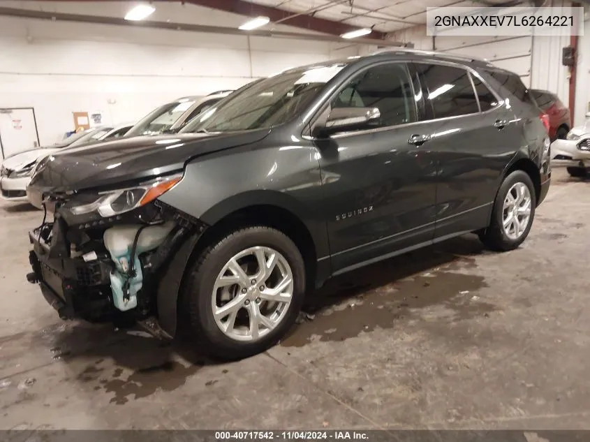 2020 Chevrolet Equinox Awd Premier 1.5L Turbo VIN: 2GNAXXEV7L6264221 Lot: 40717542