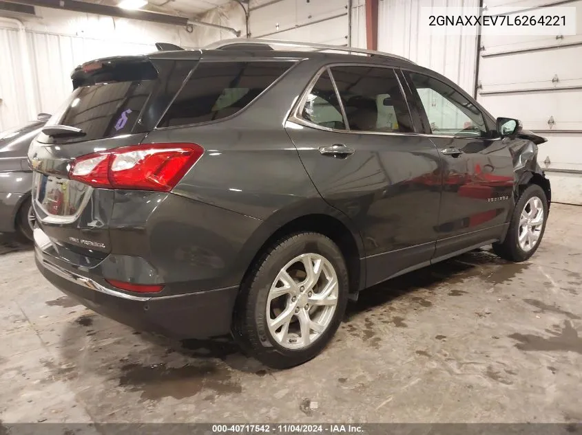 2020 Chevrolet Equinox Awd Premier 1.5L Turbo VIN: 2GNAXXEV7L6264221 Lot: 40717542