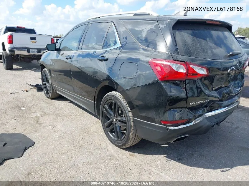 2020 Chevrolet Equinox Awd Lt 2.0L Turbo VIN: 2GNAXVEX7L6178168 Lot: 40719746