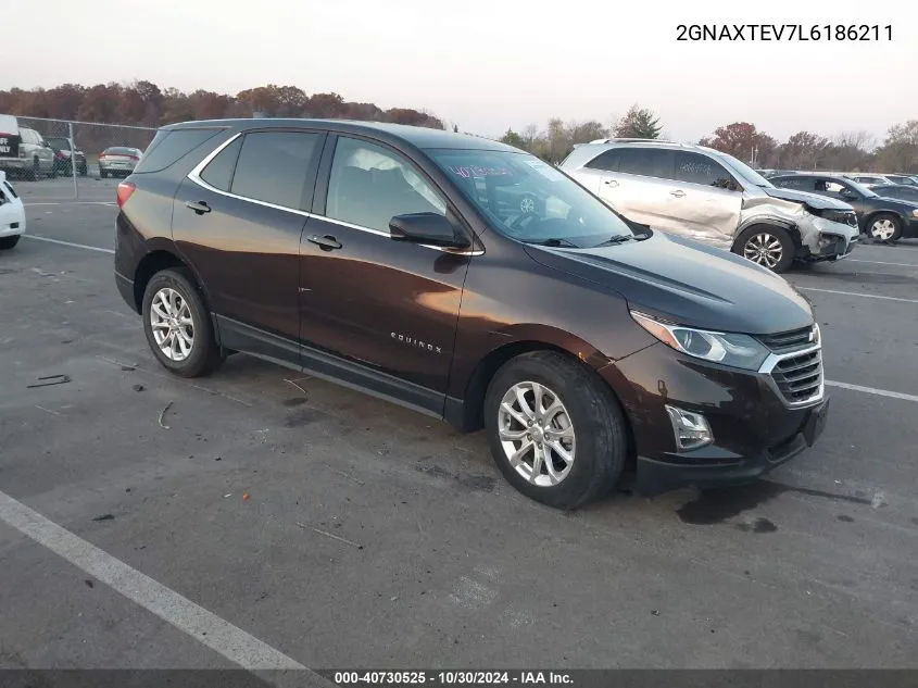 2020 Chevrolet Equinox Awd 2Fl VIN: 2GNAXTEV7L6186211 Lot: 40730525