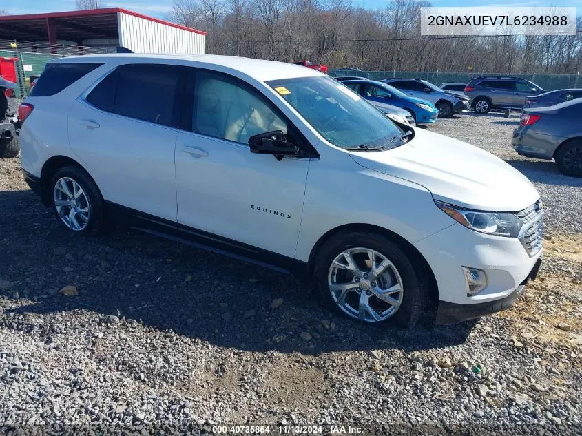 2020 Chevrolet Equinox Awd Lt 1.5L Turbo VIN: 2GNAXUEV7L6234988 Lot: 40735854