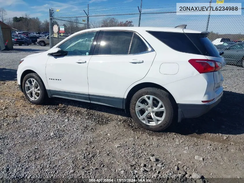 2020 Chevrolet Equinox Awd Lt 1.5L Turbo VIN: 2GNAXUEV7L6234988 Lot: 40735854