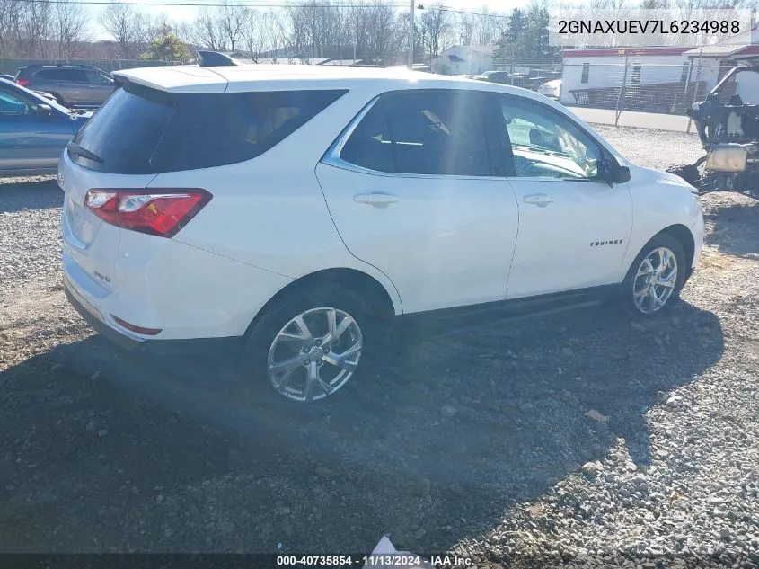 2020 Chevrolet Equinox Awd Lt 1.5L Turbo VIN: 2GNAXUEV7L6234988 Lot: 40735854