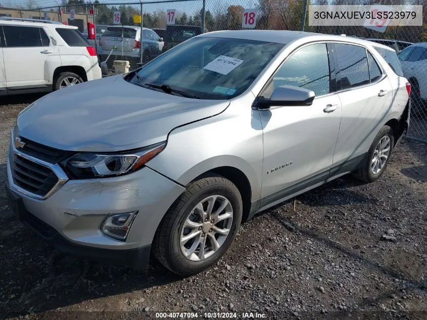 2020 Chevrolet Equinox Awd Lt 1.5L Turbo VIN: 3GNAXUEV3LS523979 Lot: 40747094