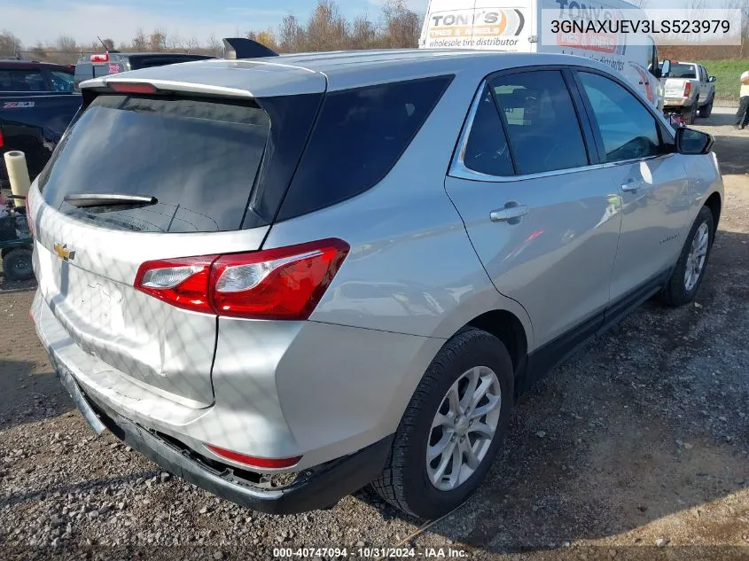 2020 Chevrolet Equinox Awd Lt 1.5L Turbo VIN: 3GNAXUEV3LS523979 Lot: 40747094