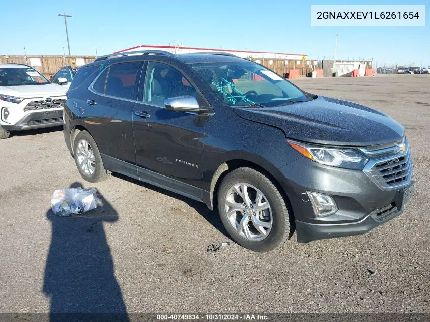 2020 Chevrolet Equinox Awd Premier 1.5L Turbo VIN: 2GNAXXEV1L6261654 Lot: 40749834