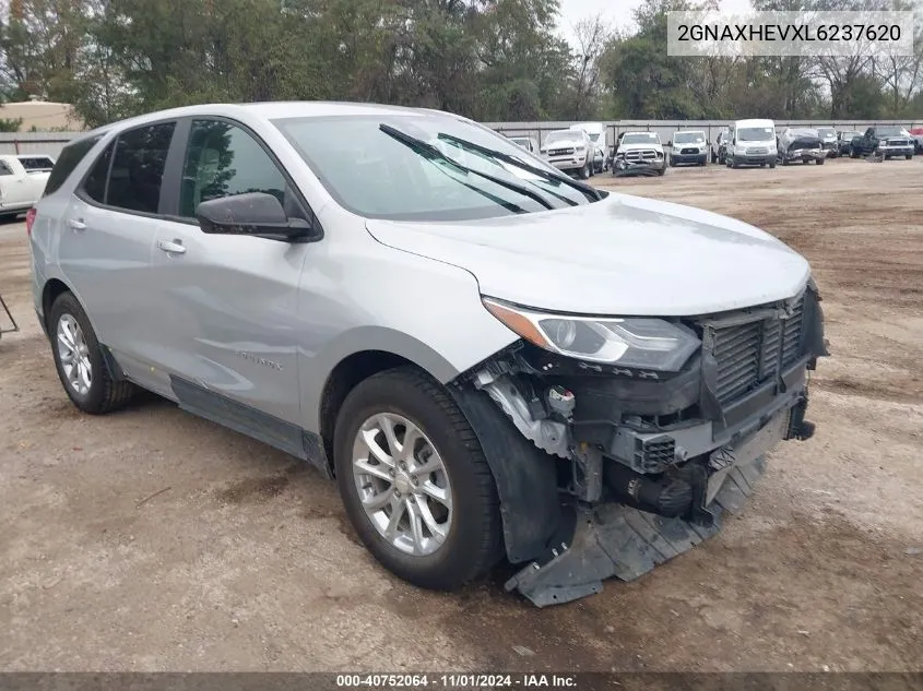 2020 Chevrolet Equinox Fwd Ls VIN: 2GNAXHEVXL6237620 Lot: 40752064