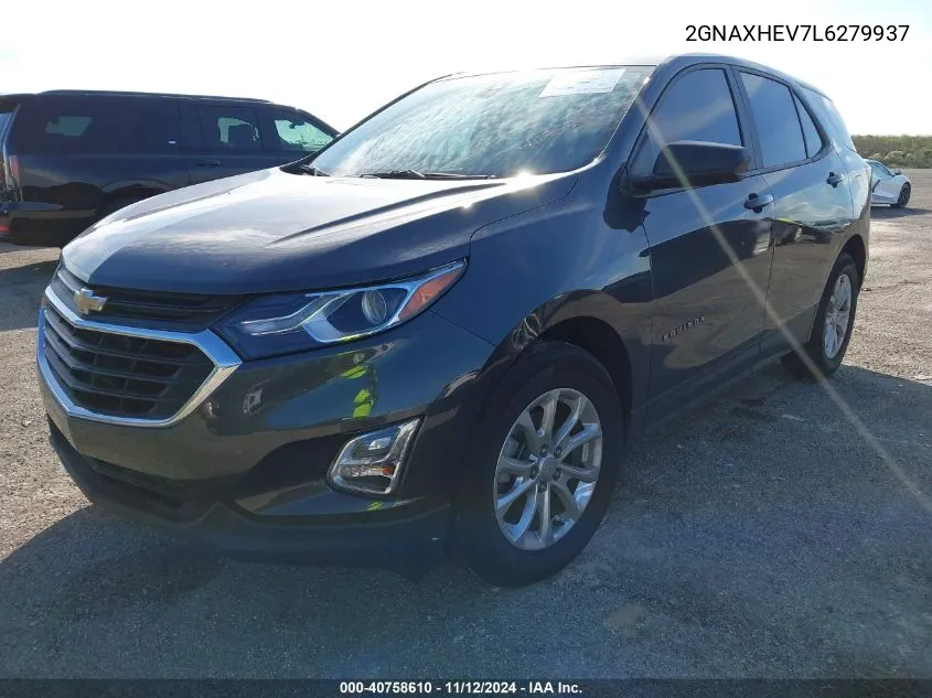 2020 Chevrolet Equinox Fwd Ls VIN: 2GNAXHEV7L6279937 Lot: 40758610