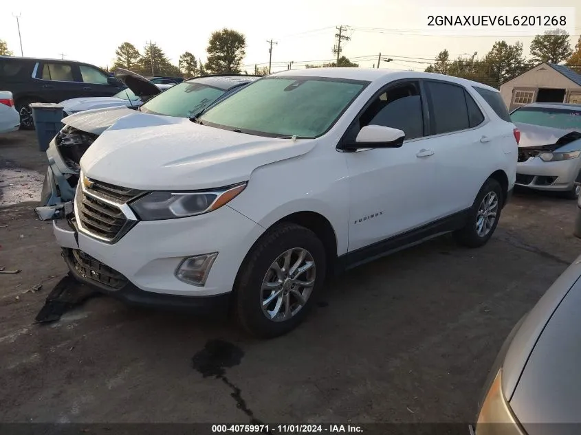 2020 Chevrolet Equinox Awd Lt 1.5L Turbo VIN: 2GNAXUEV6L6201268 Lot: 40759971